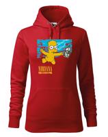 Dámská mikina pro fanoušky hudební skupiny Nirvana