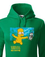 Dámská mikina pro fanoušky hudební skupiny Nirvana