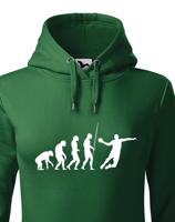 Dámská mikina pro házenkáře s potiskem evoluce házené - skvělý dárek