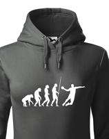 Dámská mikina pro házenkáře s potiskem evoluce házené - skvělý dárek