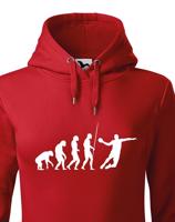 Dámská mikina pro házenkáře s potiskem evoluce házené - skvělý dárek