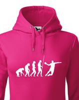 Dámská mikina pro házenkáře s potiskem evoluce házené - skvělý dárek