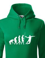 Dámská mikina pro házenkáře s potiskem evoluce házené - skvělý dárek