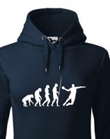 Dámská mikina pro házenkáře s potiskem evoluce házené - skvělý dárek