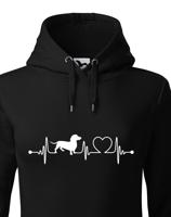 Dámská mikina pro milovníky psů s potiskem jezevčíka - skvělý dárek