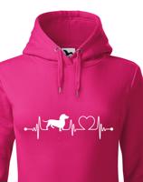 Dámská mikina pro milovníky psů s potiskem jezevčíka - skvělý dárek