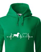 Dámská mikina pro milovníky psů s potiskem jezevčíka - skvělý dárek