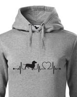 Dámská mikina pro milovníky psů s potiskem jezevčíka - skvělý dárek