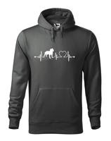 Dámská mikina pro milovníky psů s potiskem Pitbulla - dárek pro pejskaře