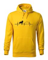 Dámská mikina pro milovníky psů s potiskem Pitbulla - dárek pro pejskaře