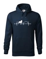 Dámská mikina pro milovníky psů s potiskem Pitbulla - dárek pro pejskaře