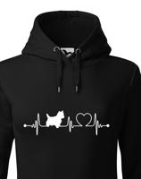 Dámská mikina pro milovníky zvířat - Bišon tep