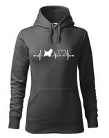 Dámská mikina pro milovníky zvířat - Bišon tep