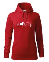 Dámská mikina pro milovníky zvířat - Bišon tep