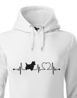 Dámská mikina pro milovníky zvířat - Bišon tep