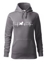 Dámská mikina pro milovníky zvířat - Bišon tep