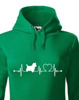 Dámská mikina pro milovníky zvířat - Bišon tep