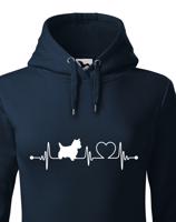 Dámská mikina pro milovníky zvířat - Bišon tep