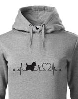 Dámská mikina pro milovníky zvířat - Bišon tep