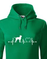 Dámská mikina pro milovníky zvířat - Cane corso tep