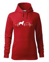 Dámská mikina pro milovníky zvířat - Český strakatý pes tep