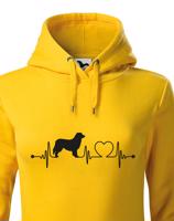 Dámská mikina pro milovníky zvířat - Český strakatý pes tep