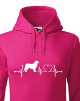 Dámská mikina pro milovníky zvířat - Český strakatý pes tep