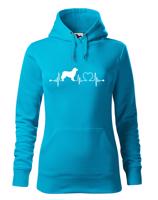 Dámská mikina pro milovníky zvířat - Český strakatý pes tep