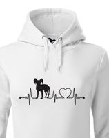 Dámská mikina pro milovníky zvířat - Čínsky chocholatý pes tep