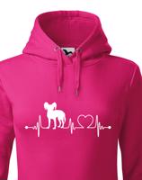 Dámská mikina pro milovníky zvířat - Čínsky chocholatý pes tep