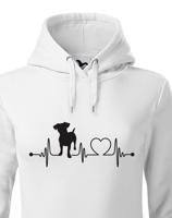 Dámská mikina pro milovníky zvířat -  Jack Russell teriér tep