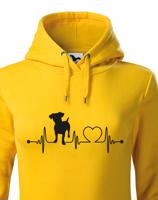 Dámská mikina pro milovníky zvířat -  Jack Russell teriér tep