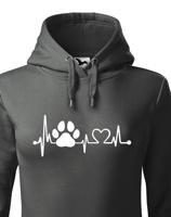 Dámská mikina  pro pejskařky Tep pejska - skvělý dárek