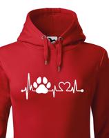 Dámská mikina  pro pejskařky Tep pejska - skvělý dárek