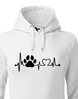 Dámská mikina  pro pejskařky Tep pejska - skvělý dárek