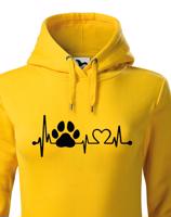 Dámská mikina  pro pejskařky Tep pejska - skvělý dárek