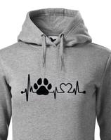 Dámská mikina  pro pejskařky Tep pejska - skvělý dárek