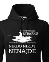 Dámská mikina pro rybářku s potiskem Nikdy neser rybářku.