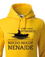 Dámská mikina pro rybářku s potiskem Nikdy neser rybářku.
