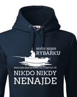 Dámská mikina pro rybářku s potiskem Nikdy neser rybářku.