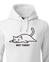 Dámská mikina s kočičím potiskem Not today - skvělý narozeninový dárek
