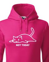 Dámská mikina s kočičím potiskem Not today - skvělý narozeninový dárek