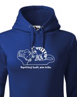 Dámská mikina s kočkou - Nepotřebuji budík, mám kočku