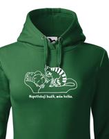 Dámská mikina s kočkou - Nepotřebuji budík, mám kočku