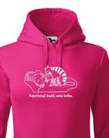 Dámská mikina s kočkou - Nepotřebuji budík, mám kočku