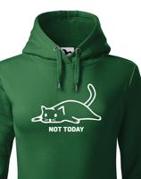 Dámská mikina s kočkou Not today - skvělý narozeninový dárek