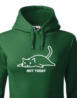 Dámská mikina s kočkou Not today - skvělý narozeninový dárek