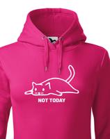 Dámská mikina s kočkou Not today - skvělý narozeninový dárek