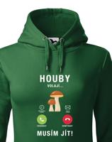 Dámská mikina s potiskem Houby volají - mikina pro houbařky