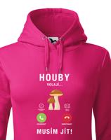 Dámská mikina s potiskem Houby volají - mikina pro houbařky